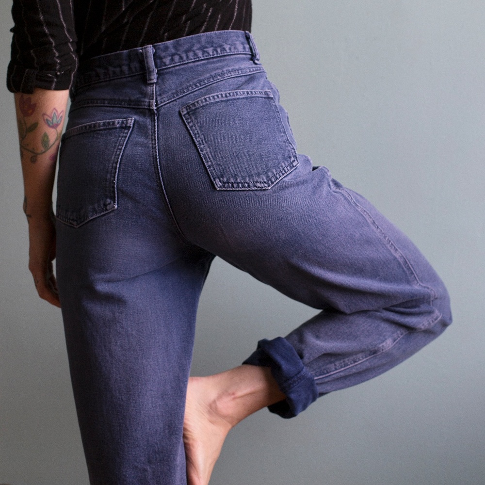 Softest Vintage Mom Jeans - Beautiful Indigo Wash